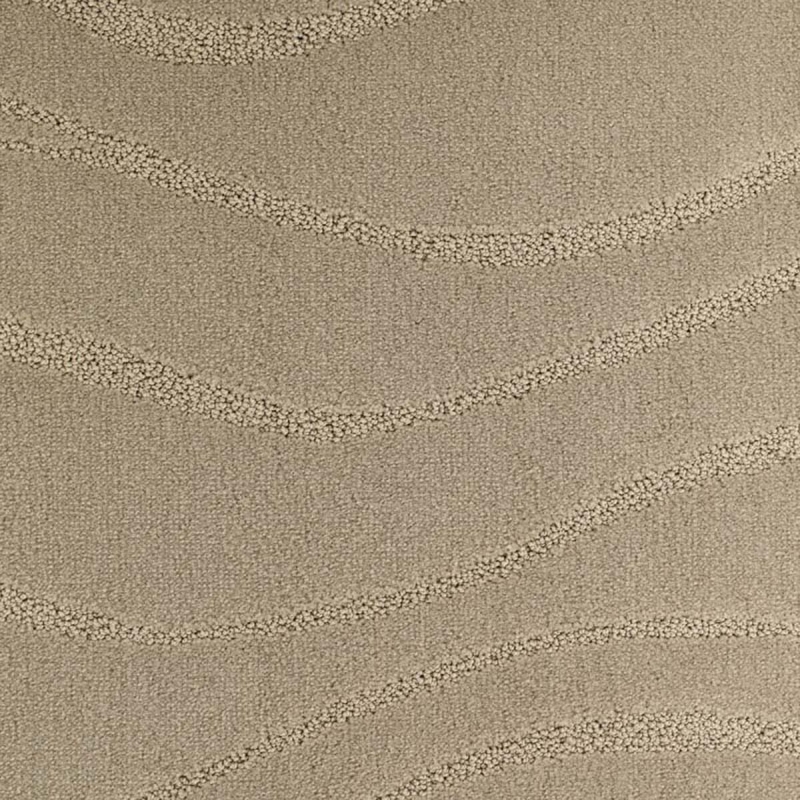 Moquette structurée dessin vague 741 gres coloris beige