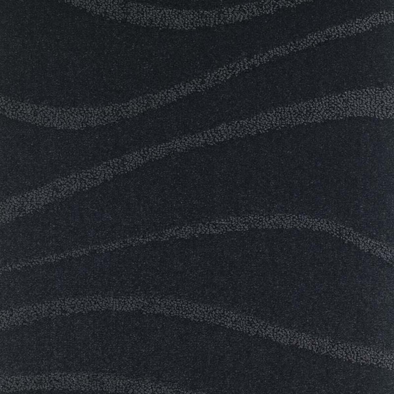 Moquette structurée dessin vague 996 jais coloris noir