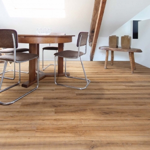 Parquet stratifié effet bois Chêne Cuivre Blond 2