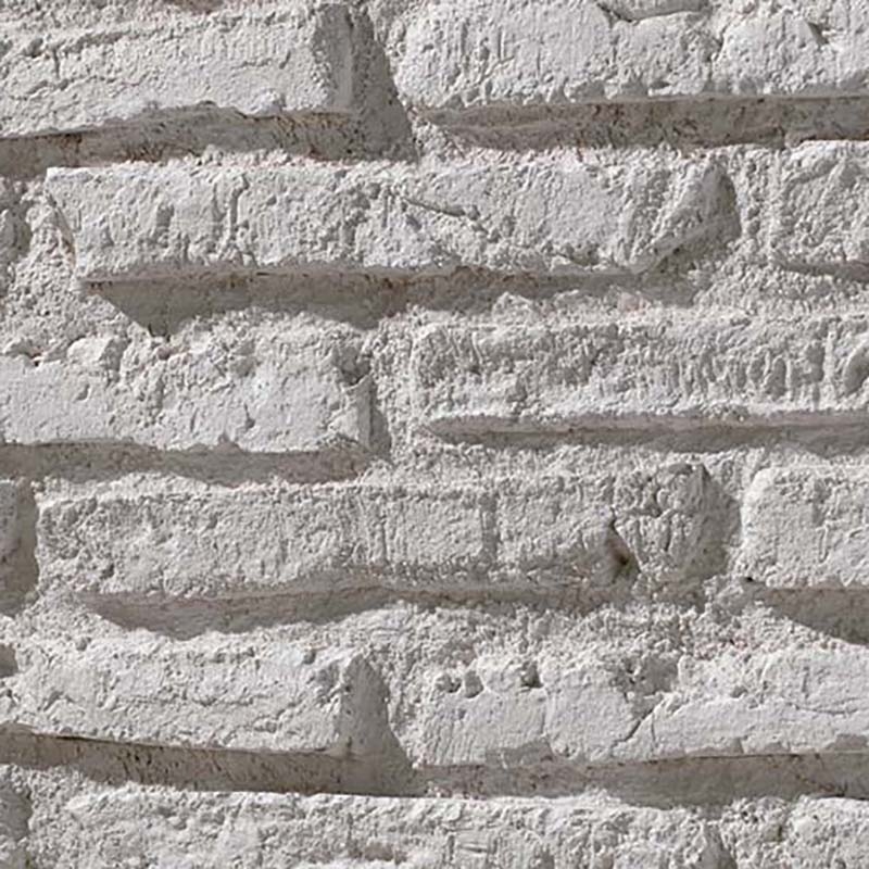 Panneau effet pierres de parement façon briques jointées LADRILLO VIEJO BLANC
