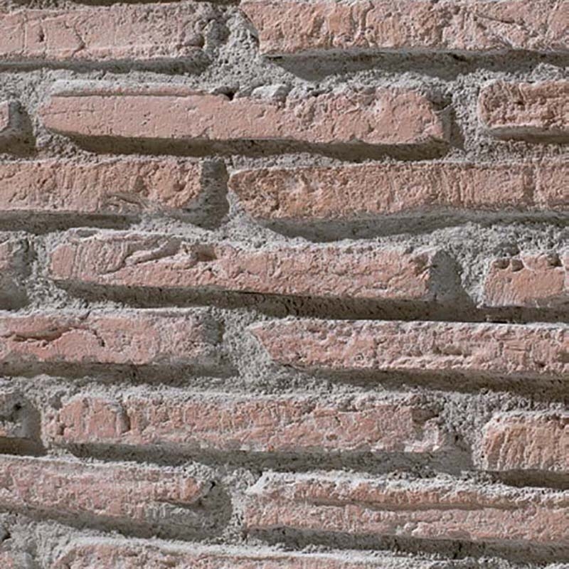 Panneau effet pierres de parement façon briques jointées LADRILLO VIEJO ARGILE CALEADO