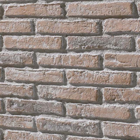 Panneau effet pierres de parement façon briques jointées LADRILLO RUSTICO TERREAUX CALEADO