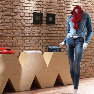 Panneau effet pierres de parement façon briques jointées LADRILLO OLD BRITISH NATUREL 2