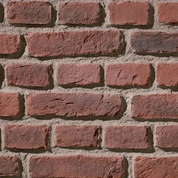 Panneau effet pierres de parement façon briques jointées URBAN BRICK VIEILLI