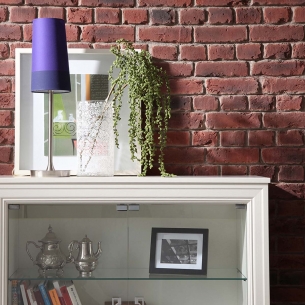 Panneau effet pierres de parement façon briques jointées LADRILLO OLD BRITISH VIEILLI 2