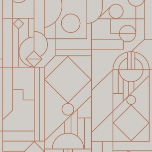 Papier Peint Lush cuivré...