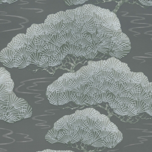 Papier Peint Pines Silver...